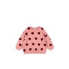 Roze sweater met hartjes - Lou sweatshirt coeur 